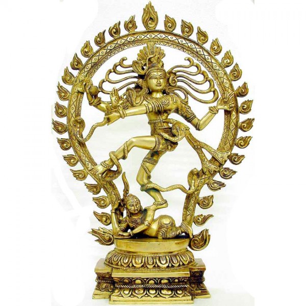 Gold Nataraja Figurine